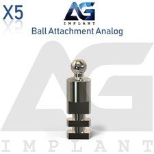 5 Ball Attachment Analog Platform Titanium 15.1mm Laboratory Tool Overdenture