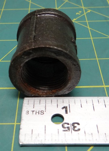 3/4" Black Malleable Iron Coupling FNPT Pipe Fitting - Picture 5 of 5