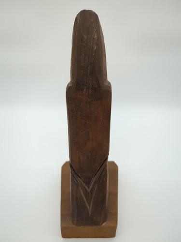 Vintage HODA Hand Carved Wood St. Francis Priest Clergy Statue Carving 8.5" - Picture 4 of 6