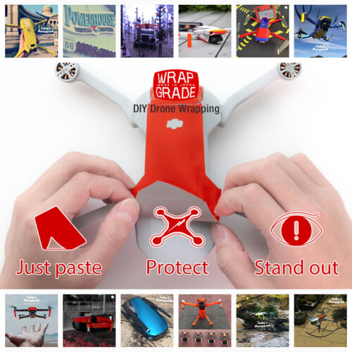WRAPGRADE Skin Wrap for DJI Mini 2 Drone Accessory / Accent Color - Picture 2 of 84