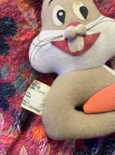 1976 Bugs Bunny Plush 8" Rabbit Toy Looney Tunes Vintage Dakin Warner Brothers - Picture 7 of 11