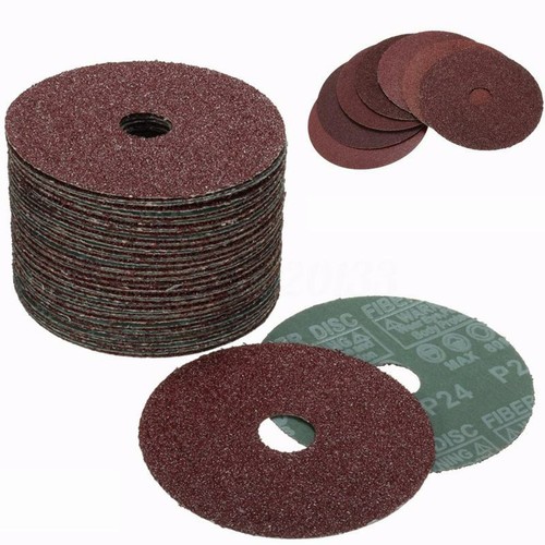 50X 100mm 4" Fibre Sanding Grinding Discs Wheels mixed Angle Grinder 24-120 Grit - Picture 7 of 7