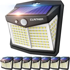 Solar Lights [128 LED/8 Packs] Solar Motion Lights, Wireless IP65 Waterproof NEW