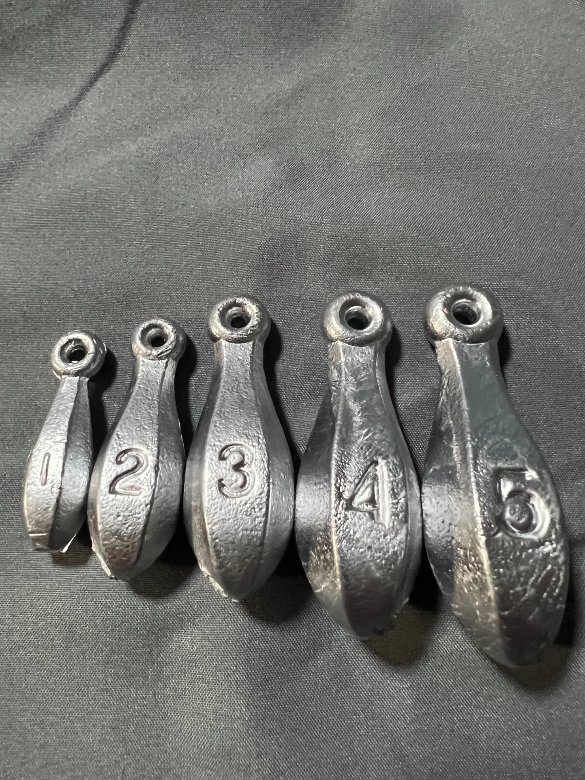 Bank sinkers 1 oz up to 5 oz you choose the size packs of ten sinkers