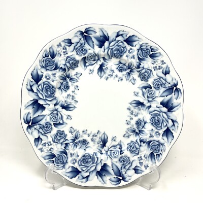 Vtg. One (1)/per Gear Arita Blue Damask 11 Inch Dinner Plate, 6 Avail., Replace