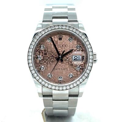 Rolex Datejust 36mm Oyster Steel Factory Pink Jubilee