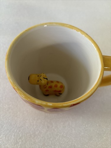 World Market Giraffe In The Cup Coffee Mug 3.75" - Picture 3 of 6