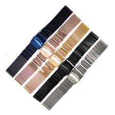 Stainless Steel Milanese Mesh Watch Strap Band 20mm 22mm 24mm for Men Bracelet