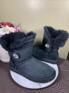 ugg bailey button bling black