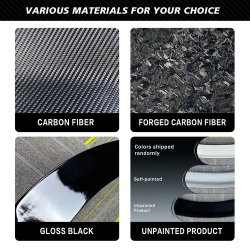 Forged/Carbon Fiber Front Bumper Fog Air Vent Cover Fits Benz W118 C118 CLA45 - Picture 2 of 33