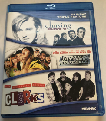  Chasing Amy/Jay Silent Bob Strike Back/Clerks (Blu-ray Disc, 2012, 3-Disc Set)