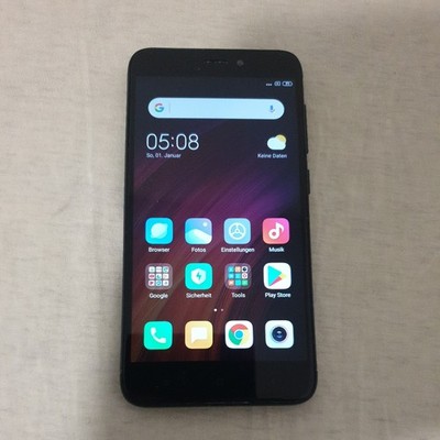 Xiaomi  Redmi 4X Schwarz (Ohne Simlock) Smartphone Zustand top.
