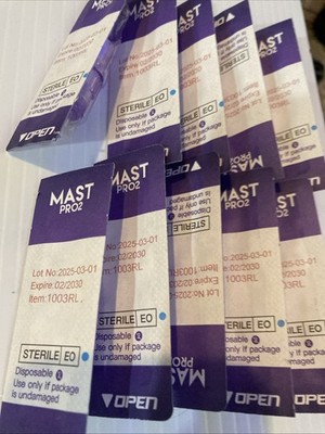Mast Pro Tattoo Cartridges 10Pc Disposable Round Liner 1003RL