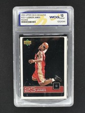 Lebron James Rookie Card RC 2003 Upper Deck Magazine #UD-1 WCG 10 GEM-MT