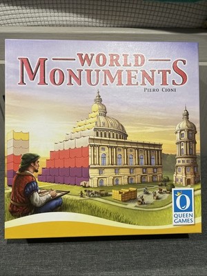 World Monuments Board Game PLUS EXPANSION 2016 Queen Games MINT