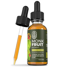 Monk Fruit Sweetener Liquid - 100 Monk Fruit Extract - No Erythritol, Zero Calo