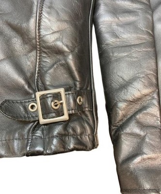 Schott 642 Single Riders Jacket Leather Steerhide Mens Black Size