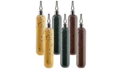 South Bend Drop Shot Weights, Cylinder, 3/8 oz, Assorted colors, 6PK