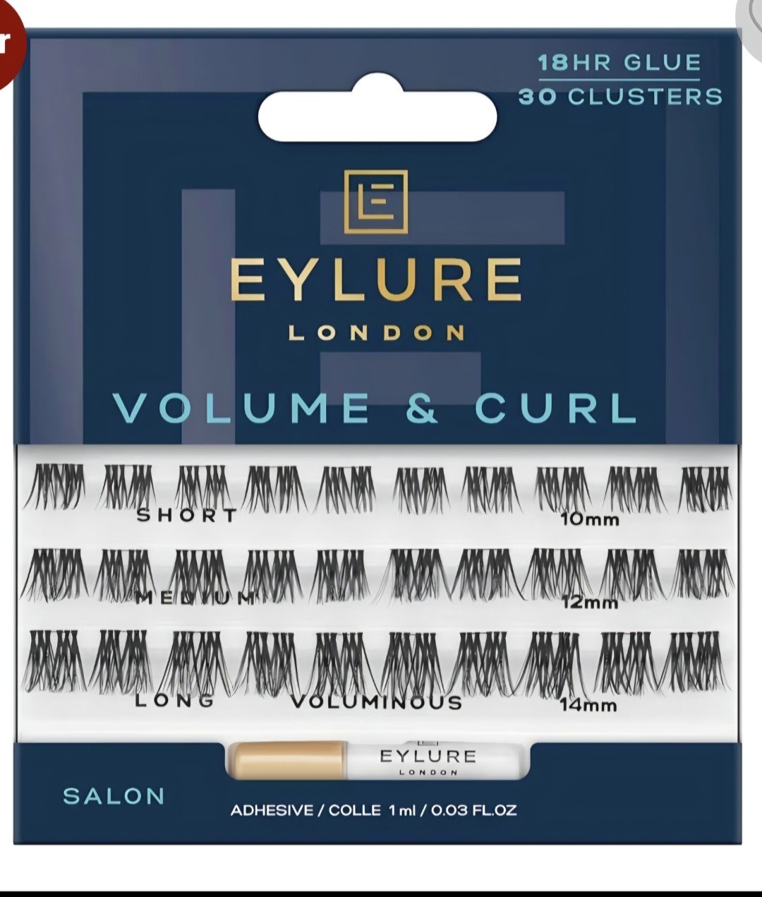 Eylure Volume & Curl Cluster Lashes – Voluminous Custom Lash Look