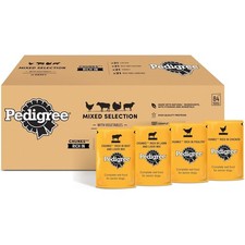 84 x 100g Pedigree Senior Dog Food Pouches Chunks in Jelly Multipack 2.95 per kilo
