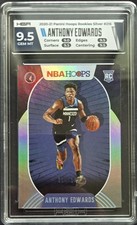 2020-21 Hoops #216 Anthony Edwards Silver #/199 HGA 9.5
