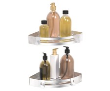 2x Badregal Duschregal Ohne Bohren Aluminium Duschablage Badezimmer Regal Küche