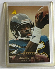 Pinnacle 1995 Base Set Rookie Jimmy Oliver San Diego Chargers #232 Football Card. rookie card picture