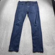 Paige Jeans Mens 34x32 Blue Transcend Lennox Slim Jenkins Stretch Dark Denim