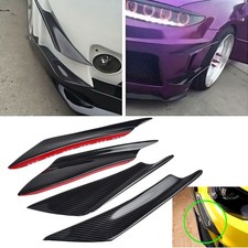 Glossy Carbon Fiber Car Bumper Fin Splitter Diffuser Valence Spoiler Lip Auxito Glossy Carbon Fiber Car Bumper Fin Splitter Diffuser Valence Spoiler Lip Auxito