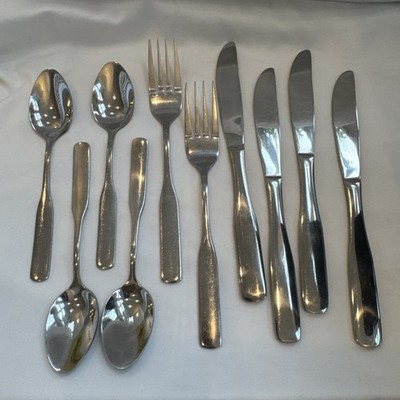 Reed & Barton Hermitage Mint FIDDLER II 18/0 Stainless Flatware Lot 10 Pc Mixed