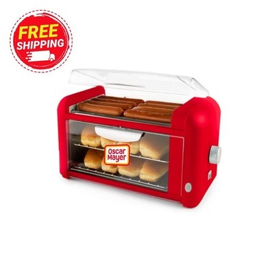 Oscar Mayer Hot Dog Roller Machine with 2 Bread Warmer Racks and Automatic Timer