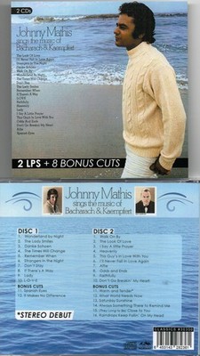 JOHNNY MATHIS SINGS BURT BACHARACH & BERT KAEMPFERT + 8 BONUS CUTS-2LPs/2CDs 