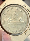 1956 Canada Silver One Dollar Coin Scarce SEMI KEY LOW MINTAGE #80