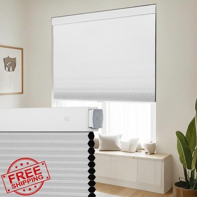 SEEYE 28''x64'' White-blackout Cellular Shades