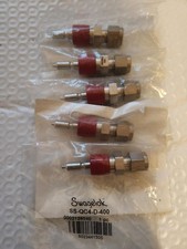 5-Pcs NEW Swagelok 1/4" Tube Compression x 1/4" Male Quick Connect #SS-QC4-D-400