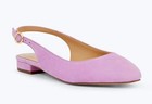 Talbots Lilac Suede Leather Slingback Flats Sandals Luxury Almond Toe sz  8 M — photo 2