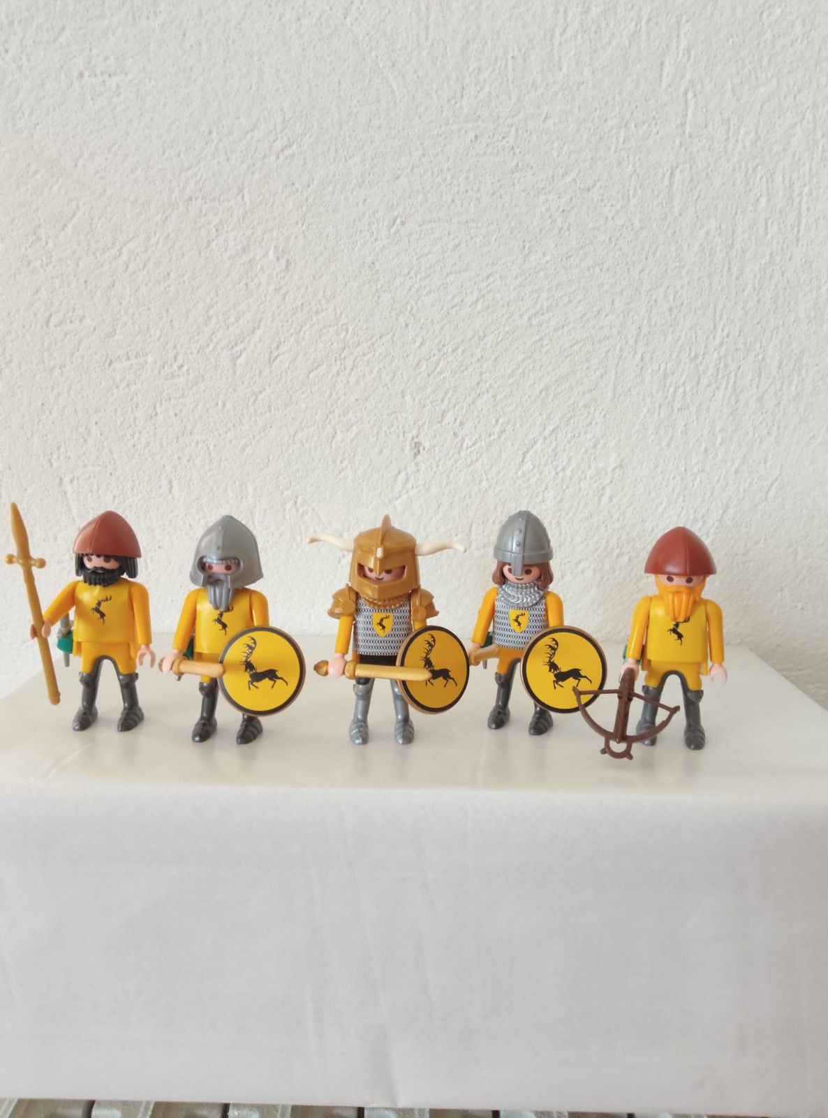 Playmobil Game Of Thrones Custom With Stickers. Stannis Baratheon And 4 Warriors