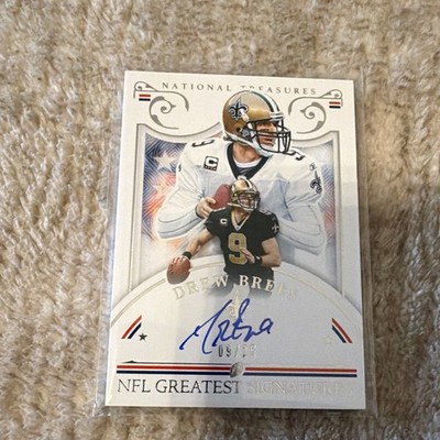 Panini 2020 National Treasures Drew Brees NGS-DBS Greatest Sigs Auto /25