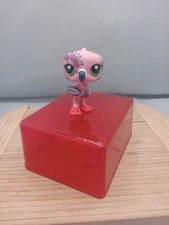 Littlest Pet Shop Flamingo LPS #1438 Pink Post Card Tattoo Feathers