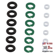 Set of 6 Black, Green, Brown O-Rings for Fuel Injector Nozzle Seal Kits