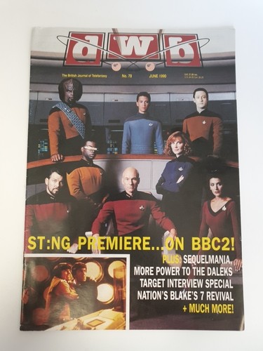 DWB/ Dreamwatch Bulletin Star Trek TNG Dr Who & more A4 Fanzine June 1990 No78 - 第 1/5 張圖片