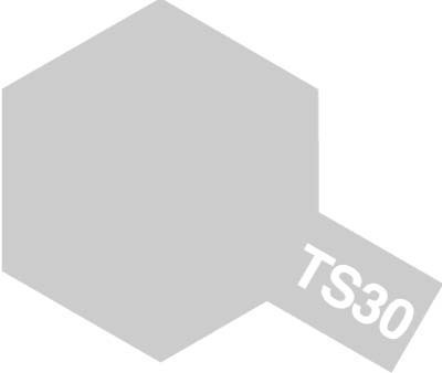 Tamiya TS30 Gris feuille d'argent, bombe de peinture 100 ml (Tamiya 85030) - Imagen 2 de 2