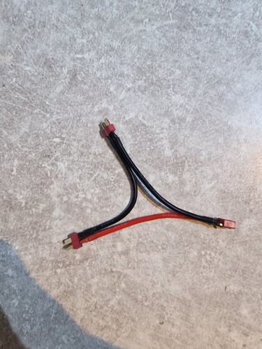 Heavy Duty: T-Plug (Deans Style) Serial / Series Battery Adapter with 10awg Wire