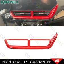 Cubierta de ventilación de salida de aire de consola central roja brillante para Chevy Trax 2023-2026
