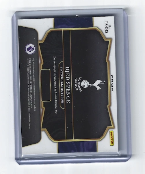 💎 2022-23 Panini Select Premier League – Djed Spence Pitchside Blue Pulsar Auto - Image 2 of 2