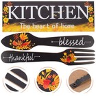 1 Set Kitchen Rustic Signs Wall Wooden Decorations Farmhouse Decorative Signs