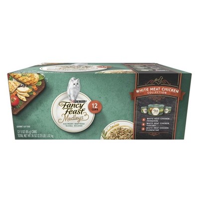 Premium Grain-Free Wet Cat Food Variety Pack, White Meat Chicken in Savory