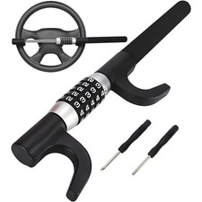 Heavy Duty Steering Wheel Password Lock Anti Theft Security Car Van UK