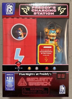FNAF Charging Station Security Breach Construction Set - Freddy - New