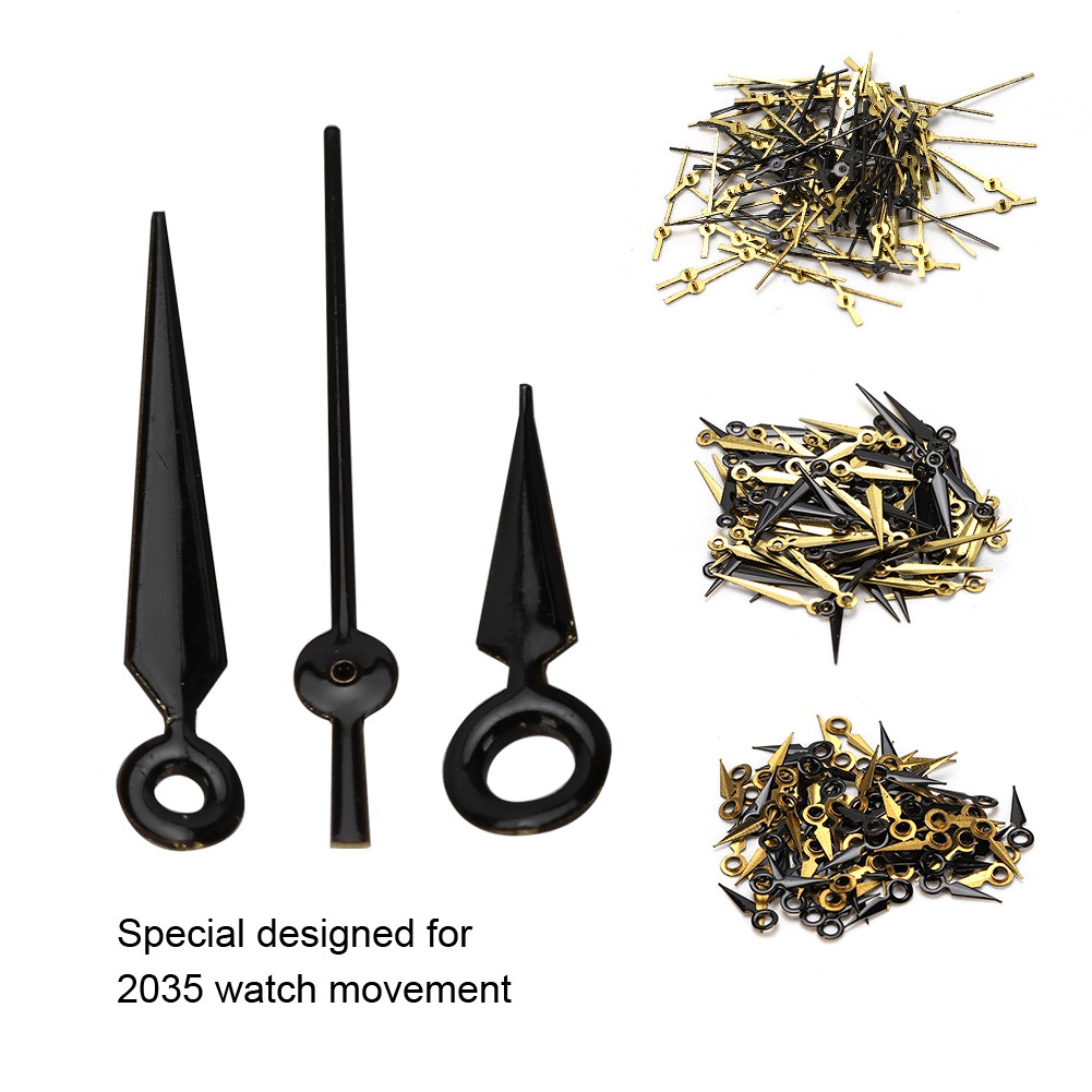 Second 2035 Fit Black 2035 Minute Watch Hands For Gold Watch Hour Needles - vintagewatches.pk